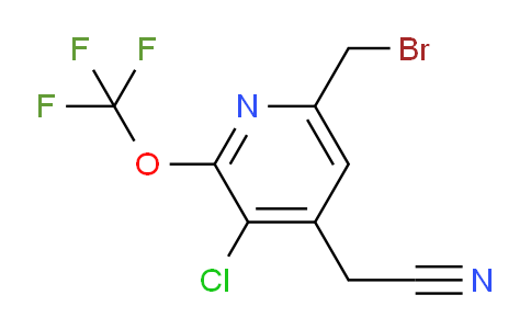 6-(Bromomethyl)-3-chloro-2-(trifluoromethoxy)pyridine-4-acetonitrile