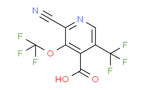2-Cyano-3-(trifluoromethoxy)-5-(trifluoromethyl)pyridine-4-carboxylic acid