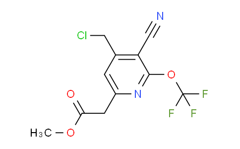 AM40451 | 1804325-60-7 | Methyl 4-(chloromethyl)-3-cyano-2-(trifluoromethoxy)pyridine-6-acetate