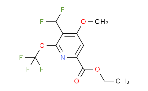 AM40457 | 1804953-84-1 | Ethyl 3-(difluoromethyl)-4-methoxy-2-(trifluoromethoxy)pyridine-6-carboxylate