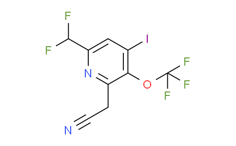 AM40460 | 1804858-97-6 | 6-(Difluoromethyl)-4-iodo-3-(trifluoromethoxy)pyridine-2-acetonitrile