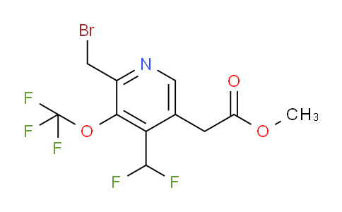 Methyl 2-(bromomethyl)-4-(difluoromethyl)-3-(trifluoromethoxy)pyridine-5-acetate