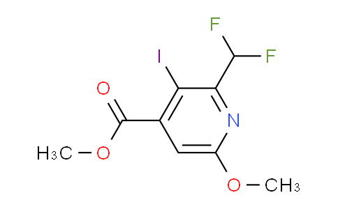 Methyl 2-(difluoromethyl)-3-iodo-6-methoxypyridine-4-carboxylate