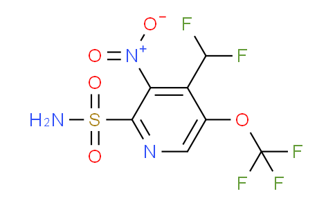 4-(Difluoromethyl)-3-nitro-5-(trifluoromethoxy)pyridine-2-sulfonamide