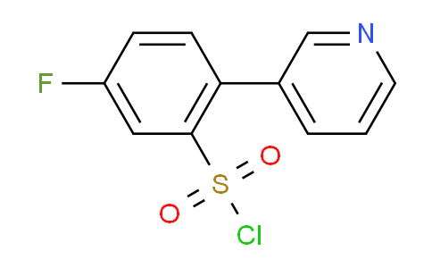 5-Fluoro-2-(pyridin-3-yl)benzene-1-sulfonyl chloride