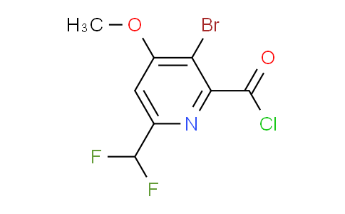 3-Bromo-6-(difluoromethyl)-4-methoxypyridine-2-carbonyl chloride