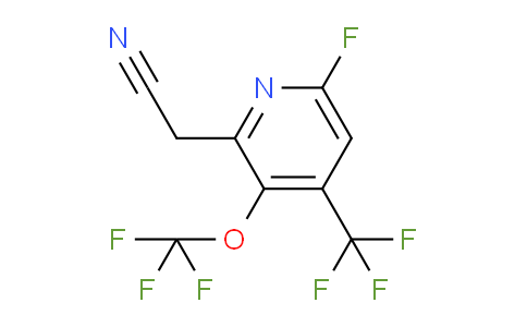 AM40496 | 1804747-51-0 | 6-Fluoro-3-(trifluoromethoxy)-4-(trifluoromethyl)pyridine-2-acetonitrile