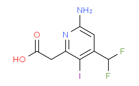 AM40502 | 1804364-58-6 | 6-Amino-4-(difluoromethyl)-3-iodopyridine-2-acetic acid