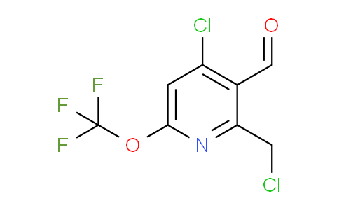 4-Chloro-2-(chloromethyl)-6-(trifluoromethoxy)pyridine-3-carboxaldehyde