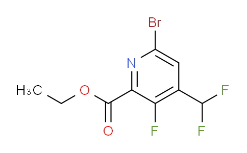 AM40517 | 1805400-70-7 | Ethyl 6-bromo-4-(difluoromethyl)-3-fluoropyridine-2-carboxylate