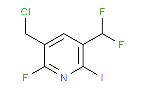 3-(Chloromethyl)-5-(difluoromethyl)-2-fluoro-6-iodopyridine