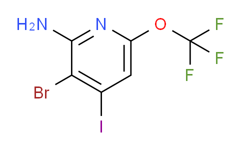 2-Amino-3-bromo-4-iodo-6-(trifluoromethoxy)pyridine
