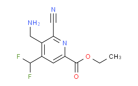 AM40534 | 1805426-37-2 | Ethyl 3-(aminomethyl)-2-cyano-4-(difluoromethyl)pyridine-6-carboxylate