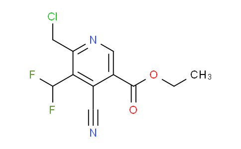 AM40571 | 1804423-53-7 | Ethyl 2-(chloromethyl)-4-cyano-3-(difluoromethyl)pyridine-5-carboxylate