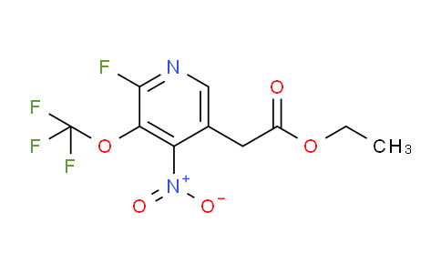 Ethyl 2-fluoro-4-nitro-3-(trifluoromethoxy)pyridine-5-acetate
