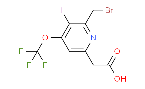 2-(Bromomethyl)-3-iodo-4-(trifluoromethoxy)pyridine-6-acetic acid