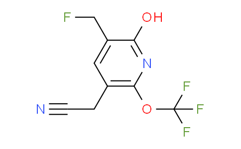 3-(Fluoromethyl)-2-hydroxy-6-(trifluoromethoxy)pyridine-5-acetonitrile