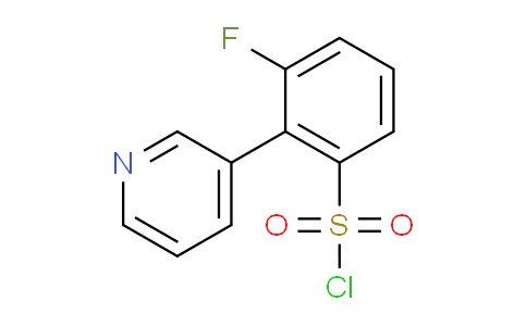 3-Fluoro-2-(pyridin-3-yl)benzene-1-sulfonyl chloride