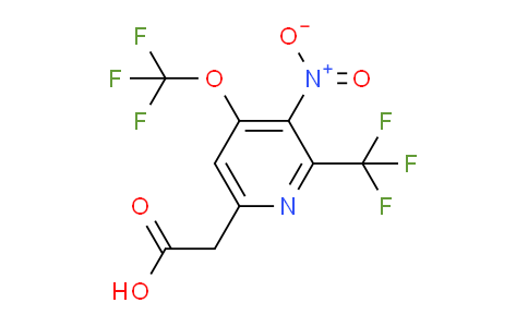 3-Nitro-4-(trifluoromethoxy)-2-(trifluoromethyl)pyridine-6-acetic acid