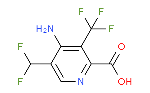 4-Amino-5-(difluoromethyl)-3-(trifluoromethyl)pyridine-2-carboxylic acid
