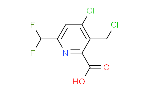 4-Chloro-3-(chloromethyl)-6-(difluoromethyl)pyridine-2-carboxylic acid
