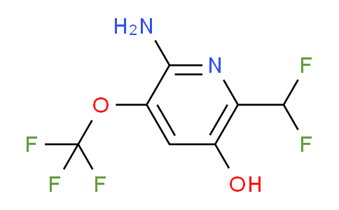 AM40661 | 1804608-18-1 | 2-Amino-6-(difluoromethyl)-5-hydroxy-3-(trifluoromethoxy)pyridine