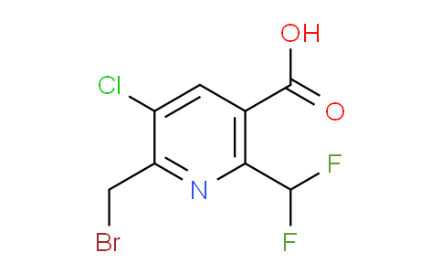 2-(Bromomethyl)-3-chloro-6-(difluoromethyl)pyridine-5-carboxylic acid