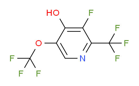 3-Fluoro-4-hydroxy-5-(trifluoromethoxy)-2-(trifluoromethyl)pyridine