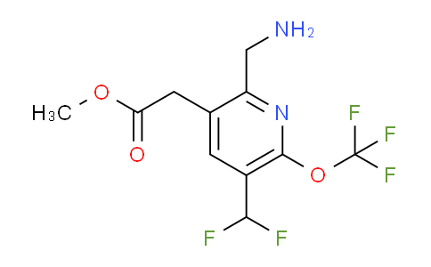 Methyl 2-(aminomethyl)-5-(difluoromethyl)-6-(trifluoromethoxy)pyridine-3-acetate