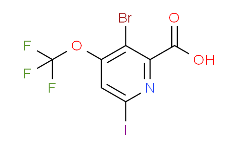 AM40743 | 1804595-28-5 | 3-Bromo-6-iodo-4-(trifluoromethoxy)pyridine-2-carboxylic acid