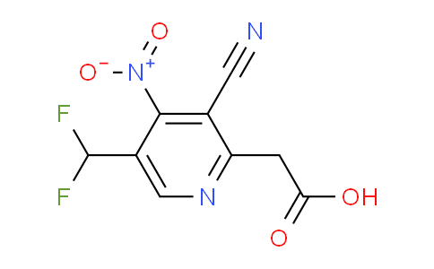 AM40821 | 1805290-26-9 | 3-Cyano-5-(difluoromethyl)-4-nitropyridine-2-acetic acid