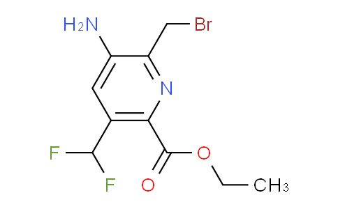 Ethyl 3-amino-2-(bromomethyl)-5-(difluoromethyl)pyridine-6-carboxylate