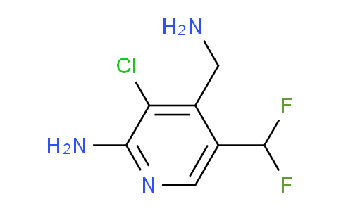 2-Amino-4-(aminomethyl)-3-chloro-5-(difluoromethyl)pyridine
