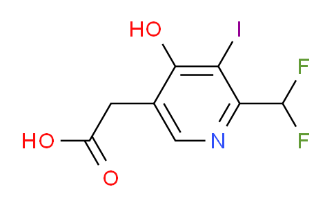 AM40878 | 1805256-09-0 | 2-(Difluoromethyl)-4-hydroxy-3-iodopyridine-5-acetic acid