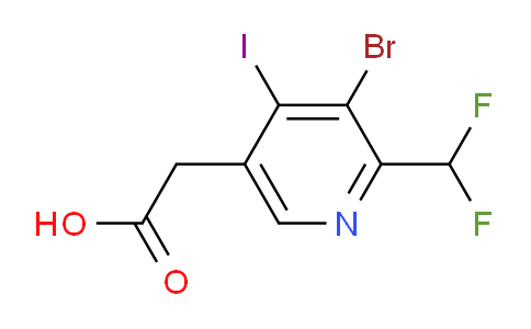 AM40945 | 1805377-18-7 | 3-Bromo-2-(difluoromethyl)-4-iodopyridine-5-acetic acid