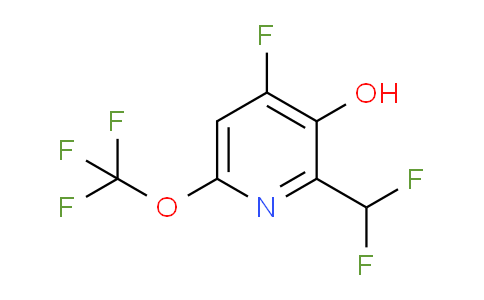 4-Fluoro-2-(difluoromethyl)-3-hydroxy-6-(trifluoromethoxy)pyridine