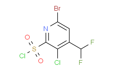 6-Bromo-3-chloro-4-(difluoromethyl)pyridine-2-sulfonyl chloride