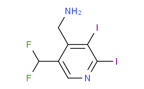 AM41024 | 1806897-40-4 | 4-(Aminomethyl)-5-(difluoromethyl)-2,3-diiodopyridine
