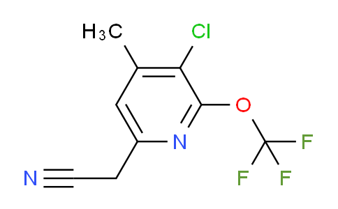 AM41082 | 1804688-54-7 | 3-Chloro-4-methyl-2-(trifluoromethoxy)pyridine-6-acetonitrile