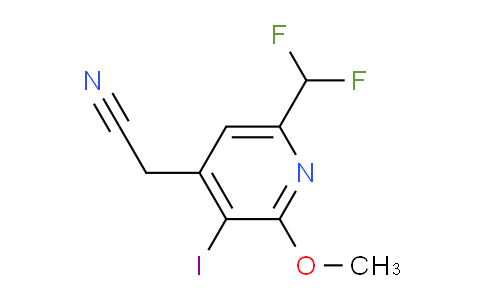 AM41143 | 1805258-94-9 | 6-(Difluoromethyl)-3-iodo-2-methoxypyridine-4-acetonitrile