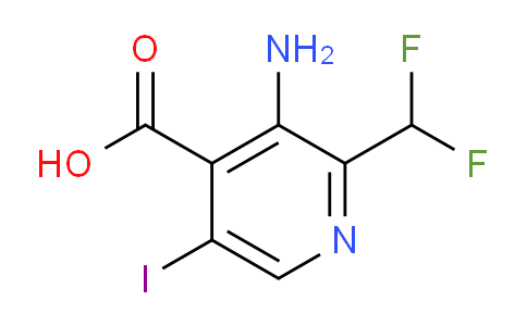 3-Amino-2-(difluoromethyl)-5-iodopyridine-4-carboxylic acid