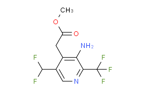 AM41155 | 1806906-34-2 | Methyl 3-amino-5-(difluoromethyl)-2-(trifluoromethyl)pyridine-4-acetate