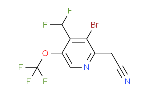 AM41189 | 1804615-27-7 | 3-Bromo-4-(difluoromethyl)-5-(trifluoromethoxy)pyridine-2-acetonitrile