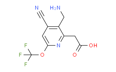 3-(Aminomethyl)-4-cyano-6-(trifluoromethoxy)pyridine-2-acetic acid