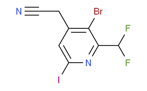 AM41199 | 1806908-26-8 | 3-Bromo-2-(difluoromethyl)-6-iodopyridine-4-acetonitrile