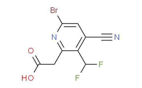 6-Bromo-4-cyano-3-(difluoromethyl)pyridine-2-acetic acid