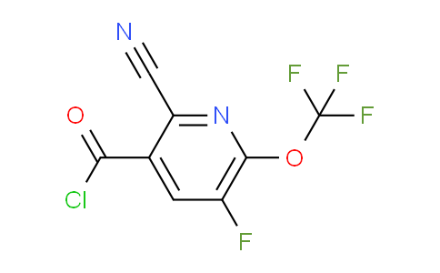 2-Cyano-5-fluoro-6-(trifluoromethoxy)pyridine-3-carbonyl chloride