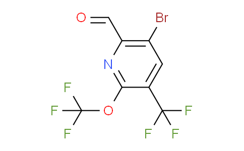 5-Bromo-2-(trifluoromethoxy)-3-(trifluoromethyl)pyridine-6-carboxaldehyde