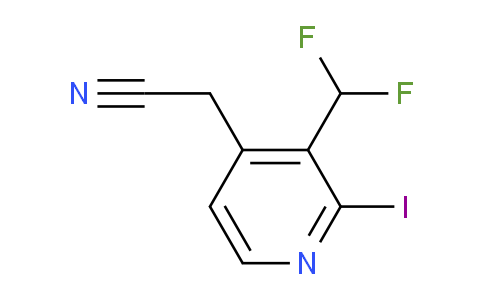 AM41257 | 1805333-40-7 | 3-(Difluoromethyl)-2-iodopyridine-4-acetonitrile