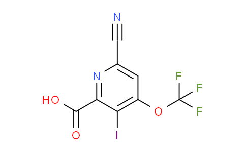 6-Cyano-3-iodo-4-(trifluoromethoxy)pyridine-2-carboxylic acid